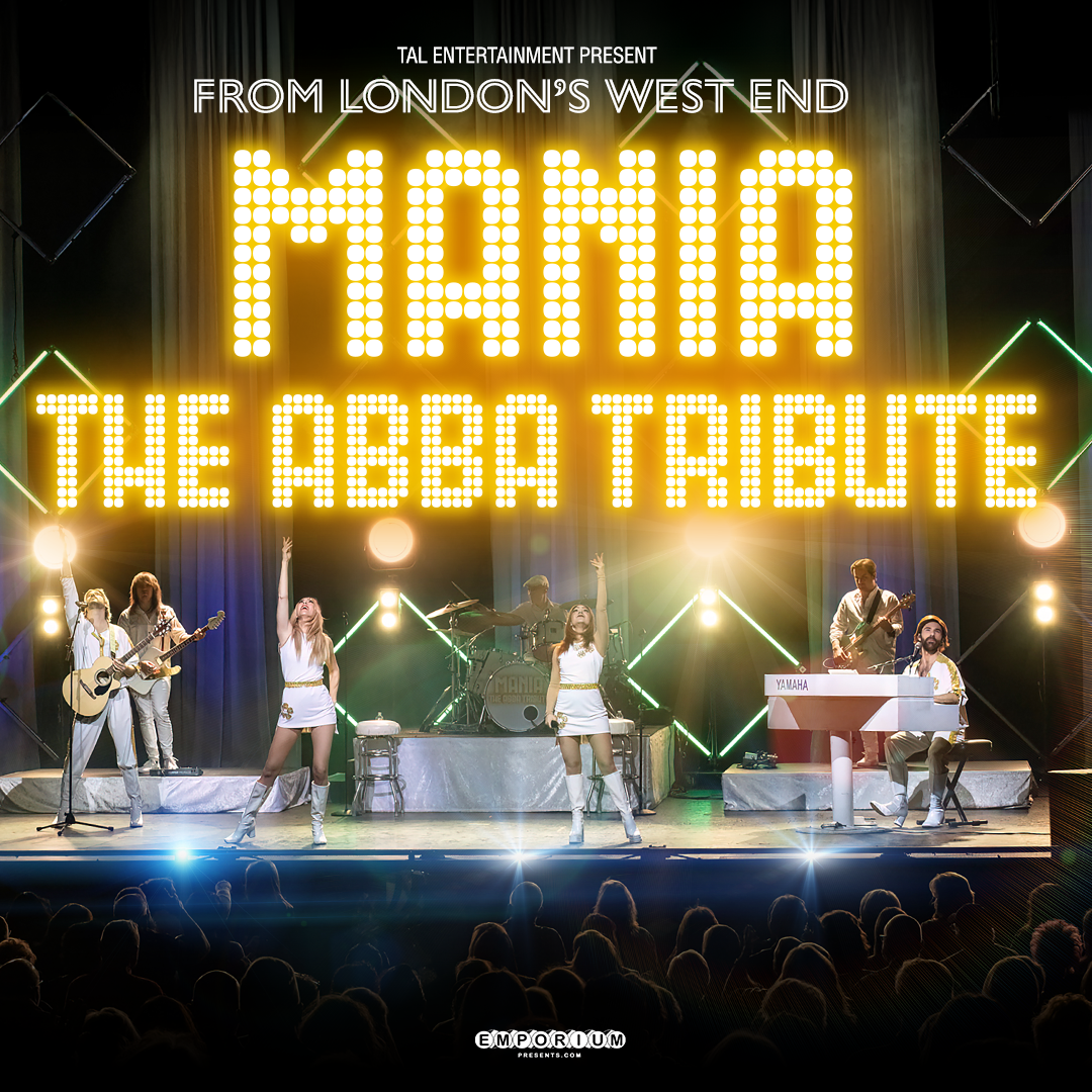 Mania ABBA Tribute Event Poster